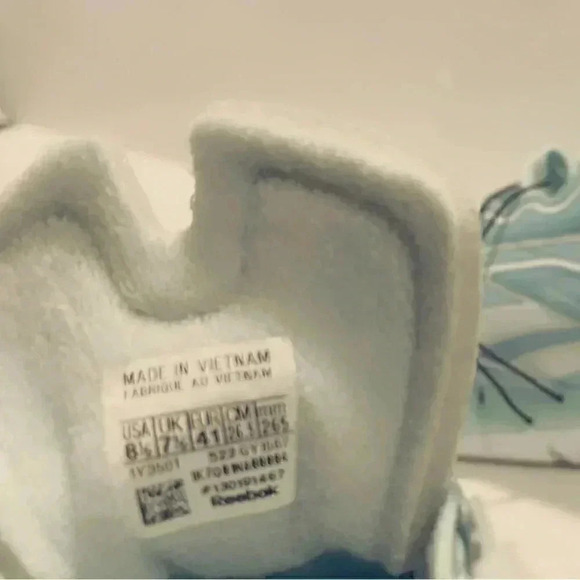 NWT Reebok x Victoria Beckham baby blue casual athletic style sneaker M8.5/W10.5 - Picture 7 of 8